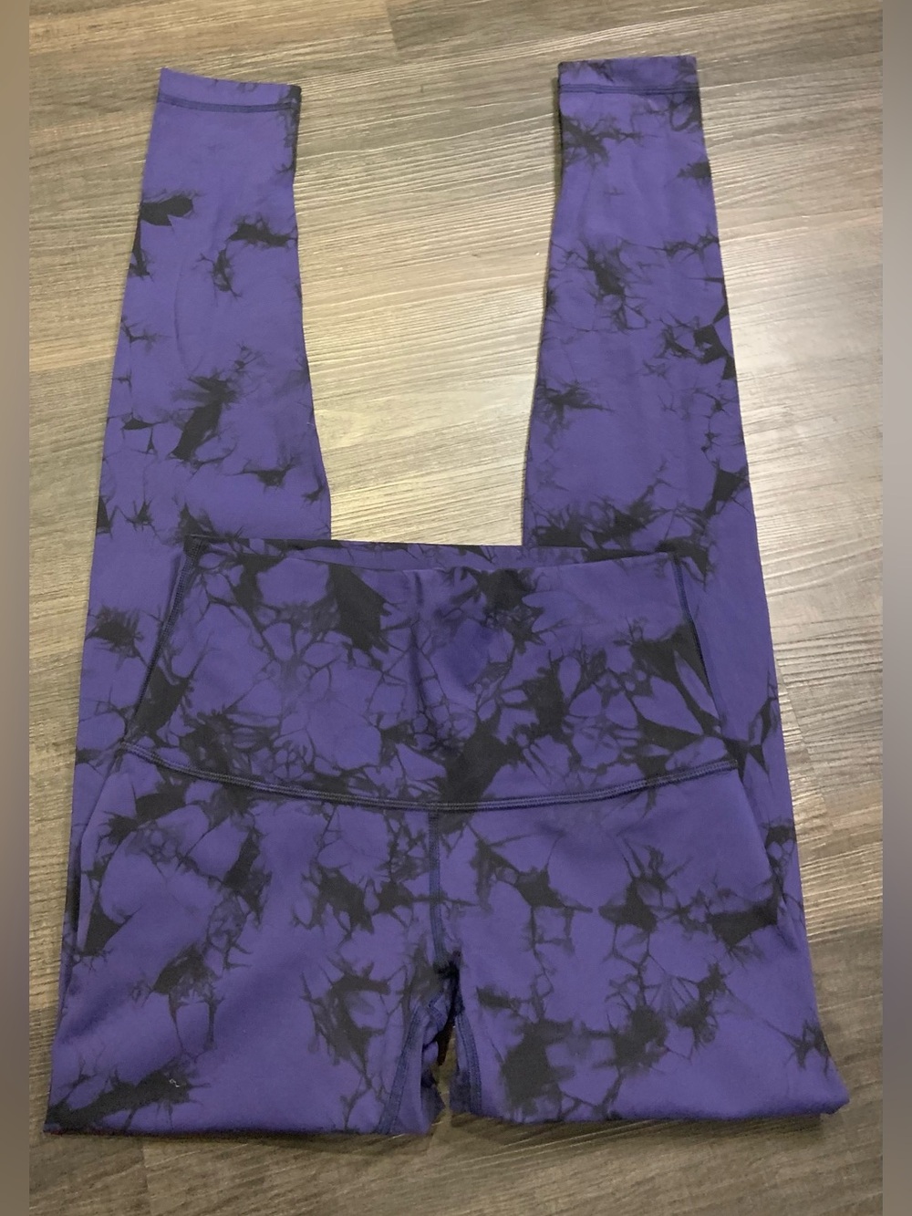 High-Waist Lululemon Purple Tie-Dye Leggings